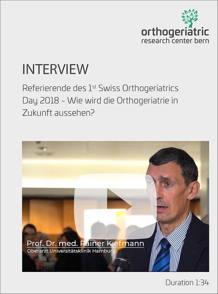 Interview Referierende - Wie wichtig ist der 1st Swiss Orthogeriatrics Day?