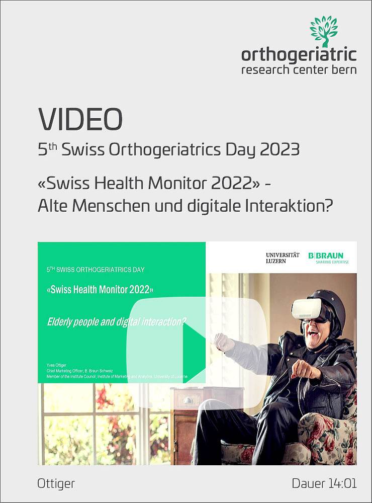 "Swiss Health Monitor 2022" - Personnes âgées et interaction numérique ?